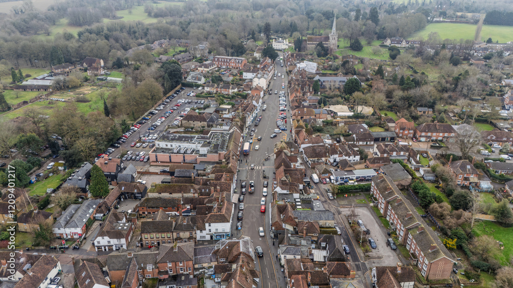 Obraz premium West Malling from a Drone