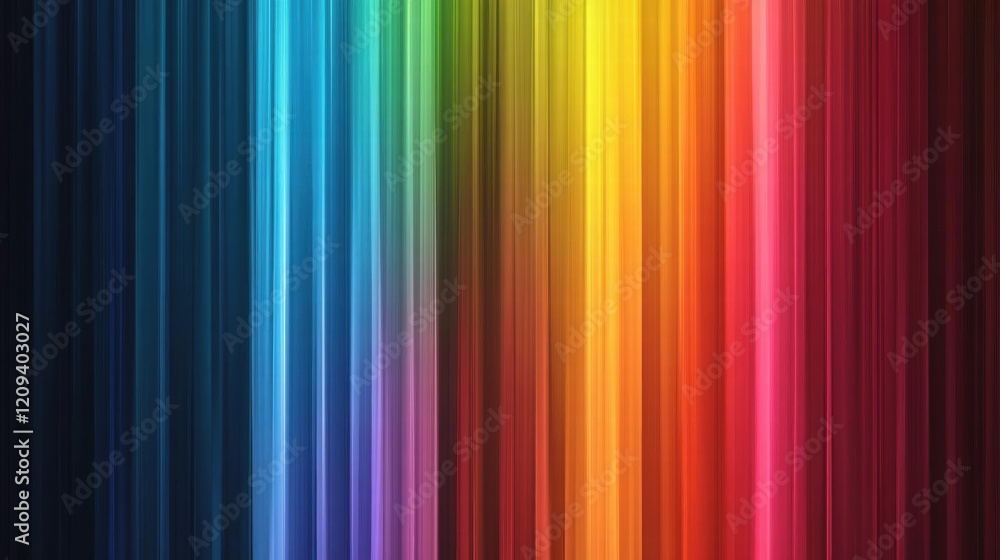 Vibrant Rainbow Stripes: A Colorful Abstract Background Vibrant Rainbow Stripes: A Colorful Abstract Background