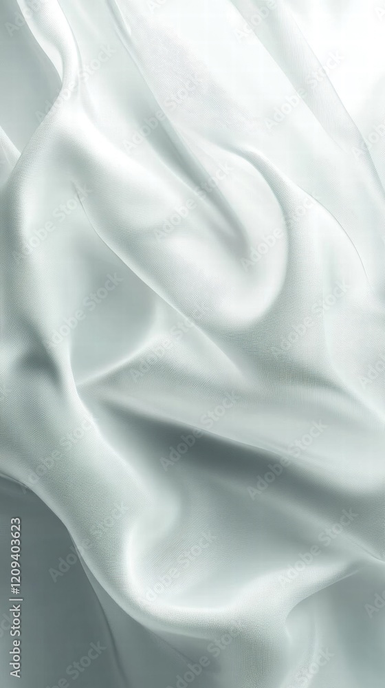 Fototapeta premium White Satin Fabric Texture: A Smooth and Elegant Surface
