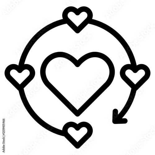 Interest outline icon