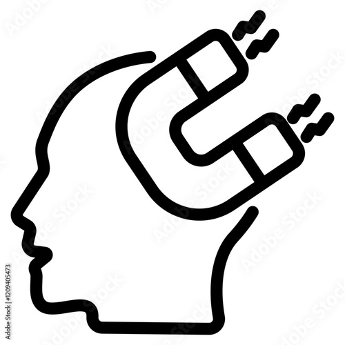Attractive outline icon
