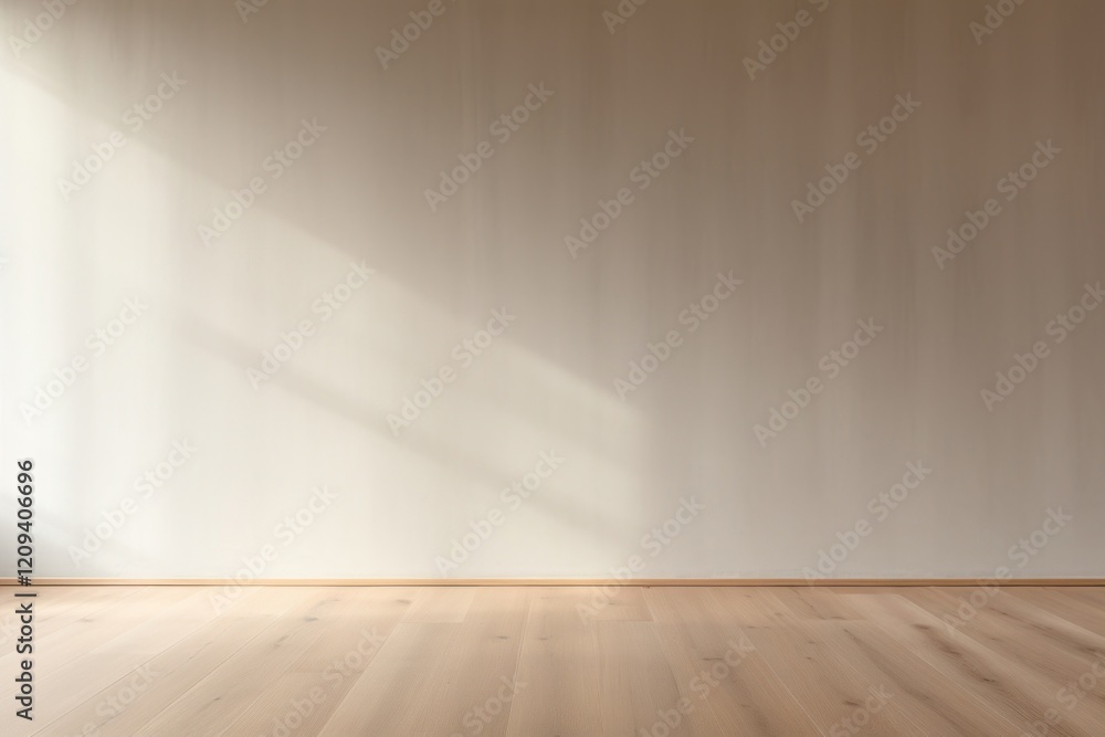 Empty minimal gray wall floor minimalist wooden Empty minimal gray wall floor minimalist wooden