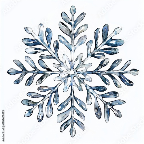 Watercolor Snowflake photo