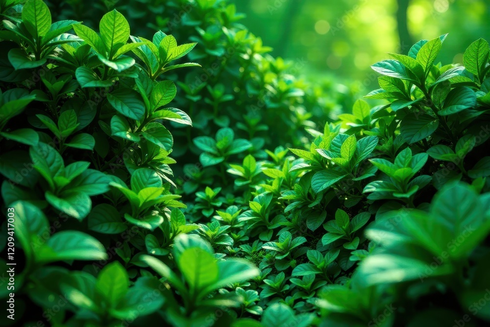 Intricate green shapes intertwine with lush foliage, creating an abstract visual experience , shapes, design Intricate green shapes intertwine with lush foliage, creating an abstract visual experience , shapes, design