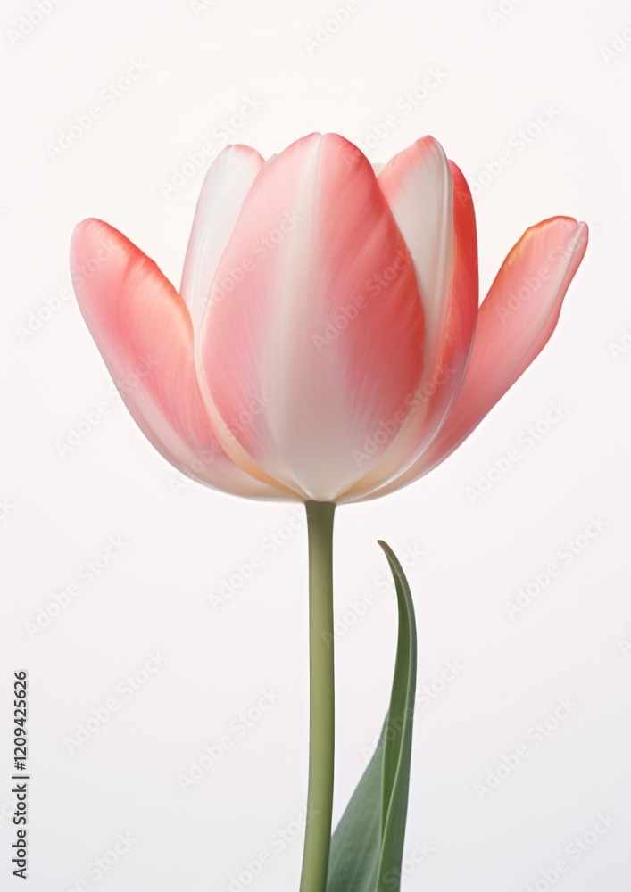 Fototapeta premium Elegant pink tulip flower bloom