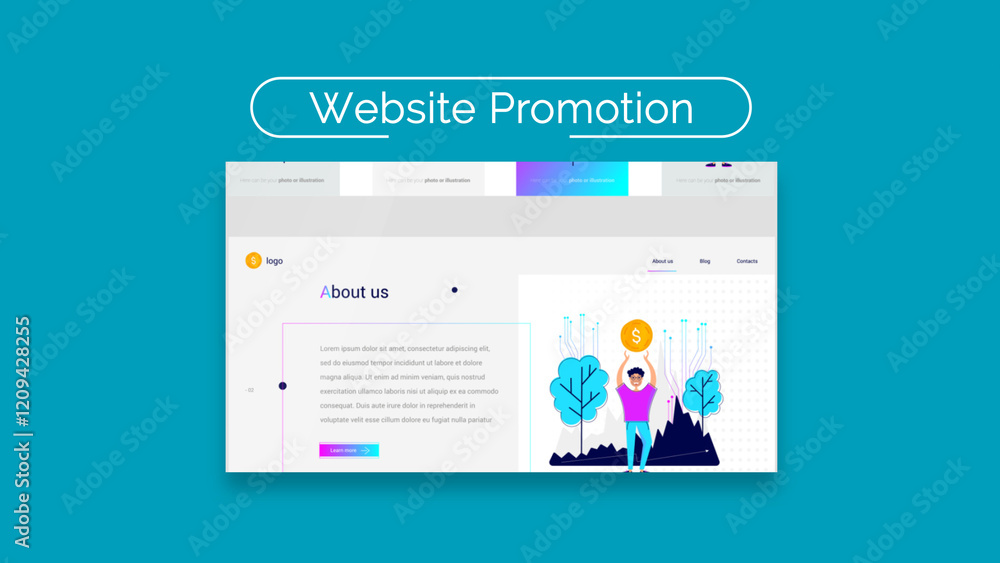 Website Promotion Stock Template | Adobe Stock