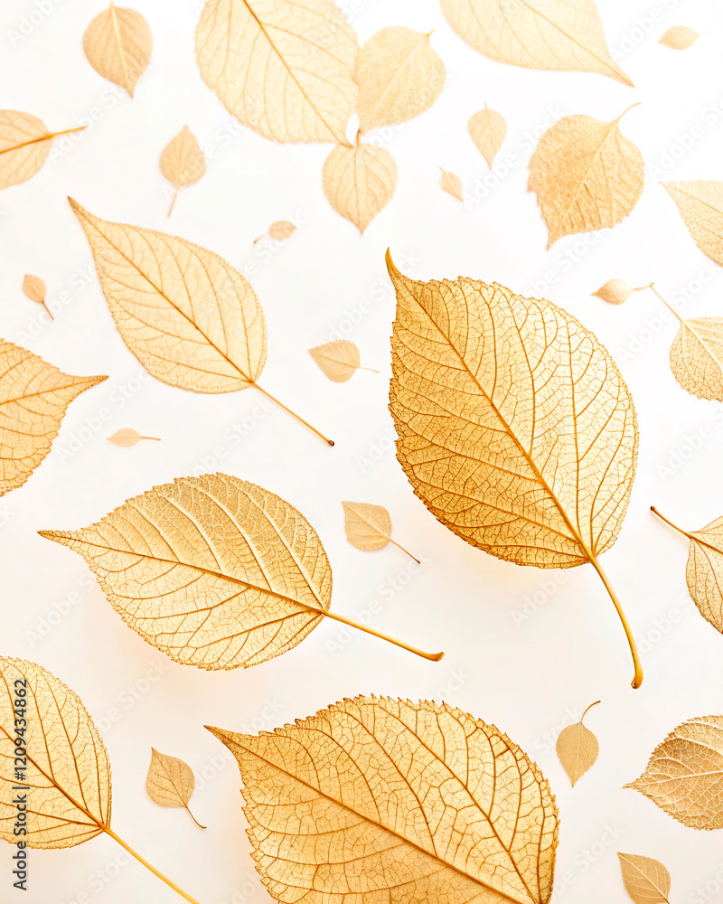 Obraz premium autumn leaves seamless pattern