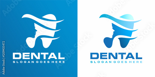 Dental care vector logo