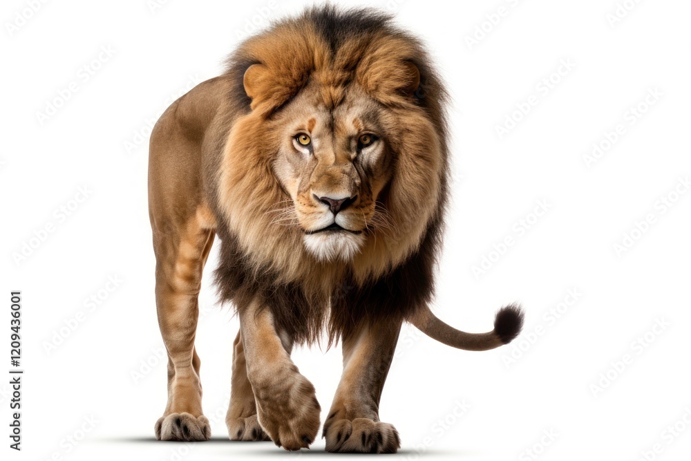 Obraz premium Male lion wildlife mammal animal