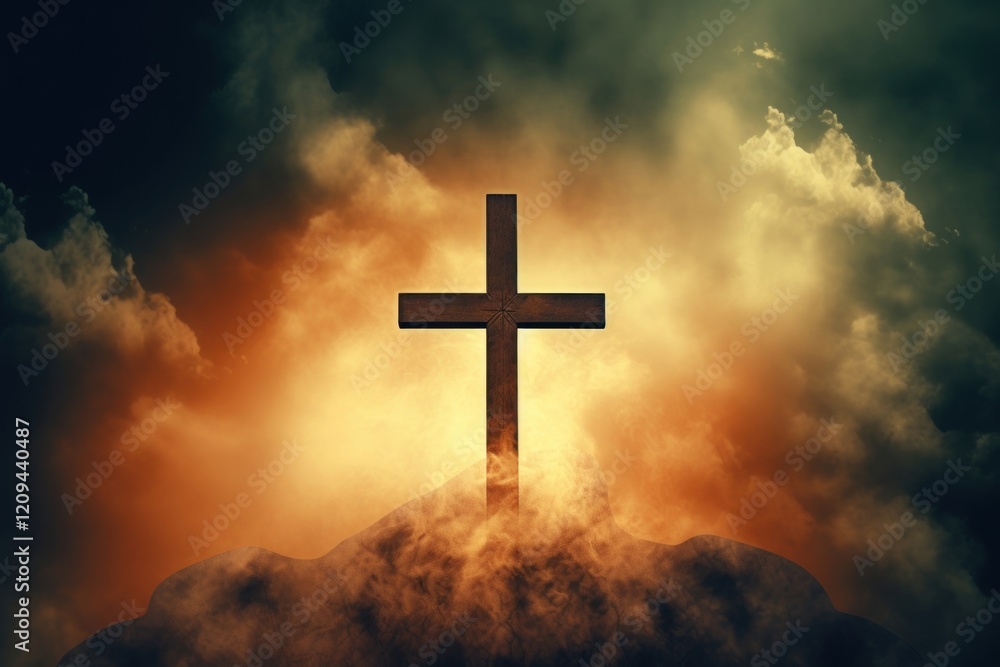 Christian cross outdoors symbol spirituality