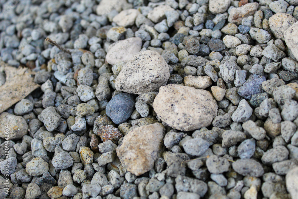 Exploring Textures: Gray and White Rocks Form a Natural Ground Cover Exploring Textures: Gray and White Rocks Form a Natural Ground Cover