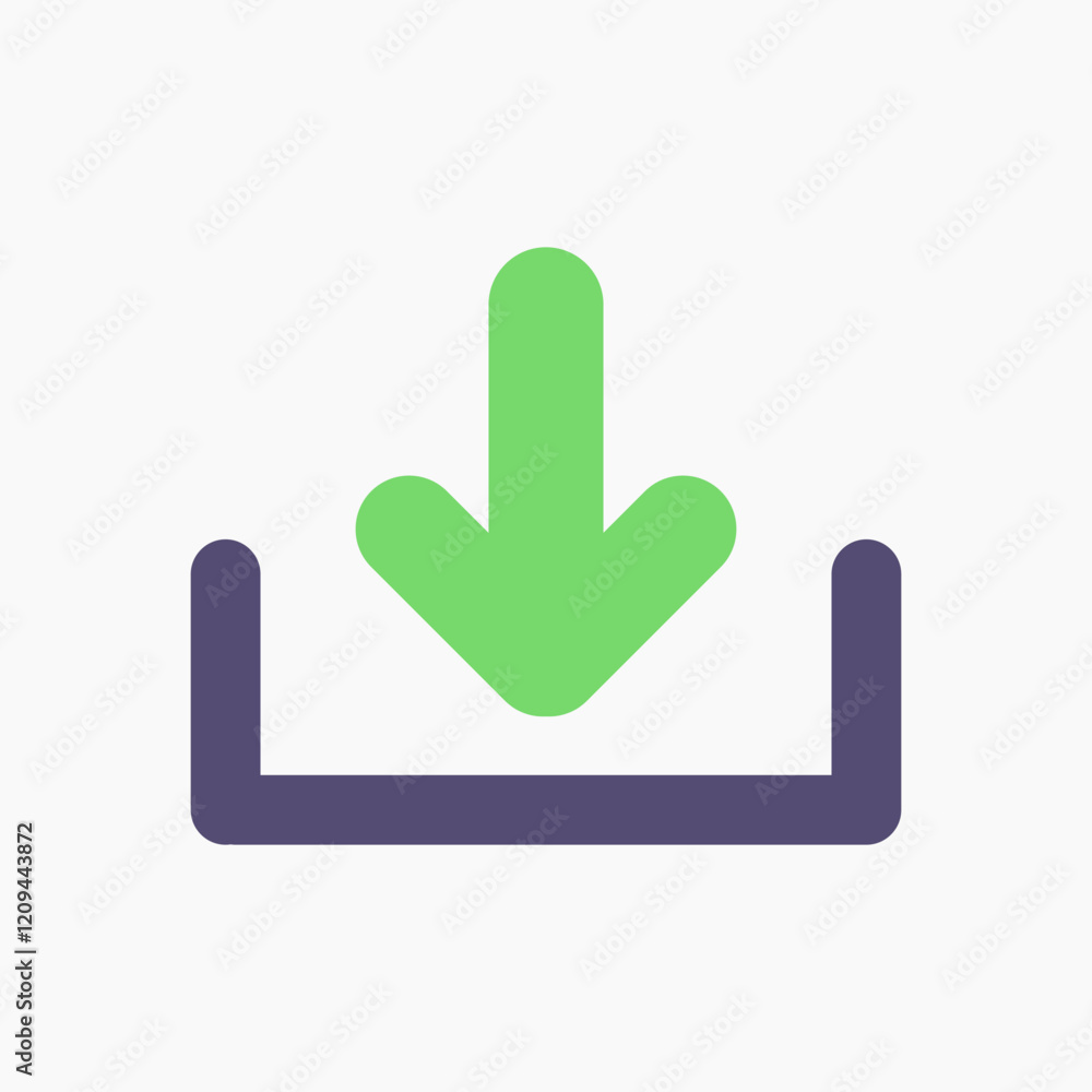 Download icon vector illustration Download icon vector illustration