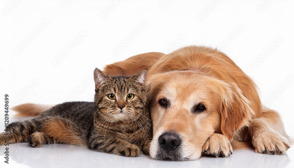 Obraz premium puppy and cat
