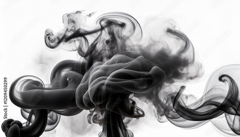 Fototapeta premium smoke on black
