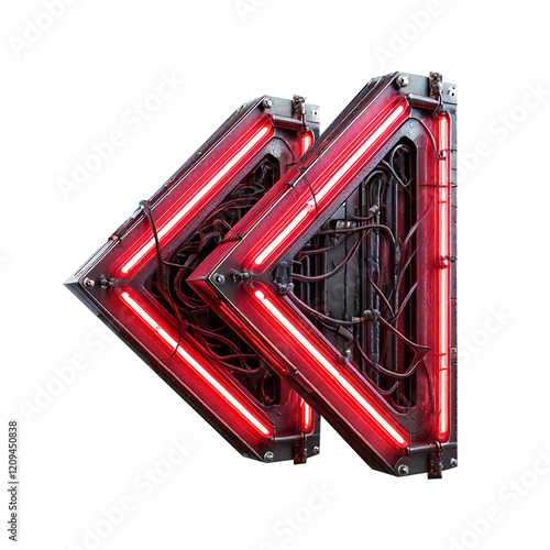 ELEMENTO 3D NEON METAL FUTURISTA 