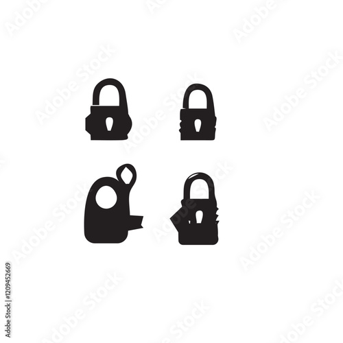 silloutte of clean locks 