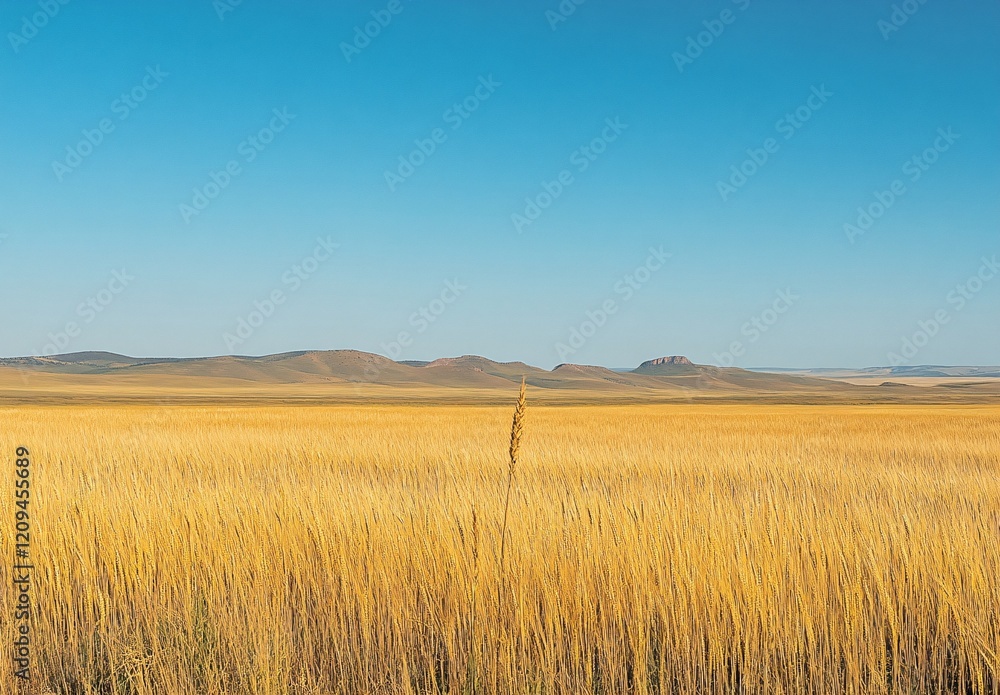 wheat field and sky
