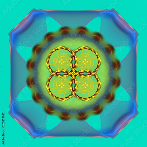 Original mystical bright ornament