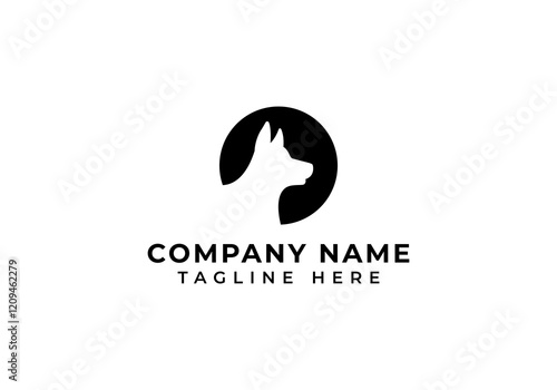 Minimalist Dog Vector Logo