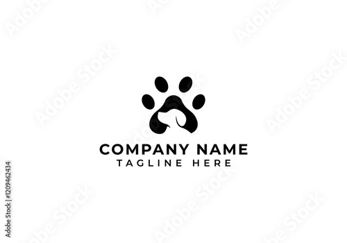 Minimalist Dog Vector Logo