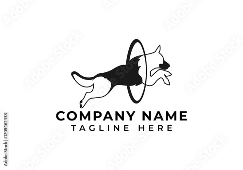 Minimalist Dog Vector Logo