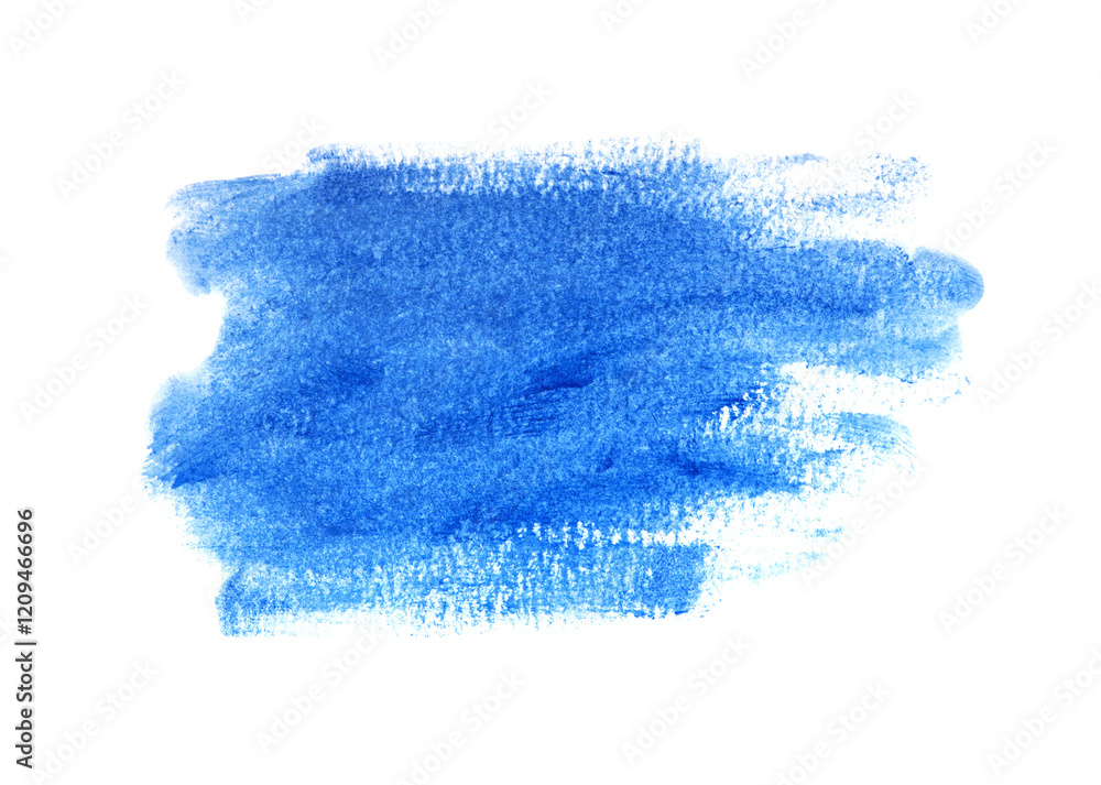 Fototapeta premium Abstract blue watercolor on white background.