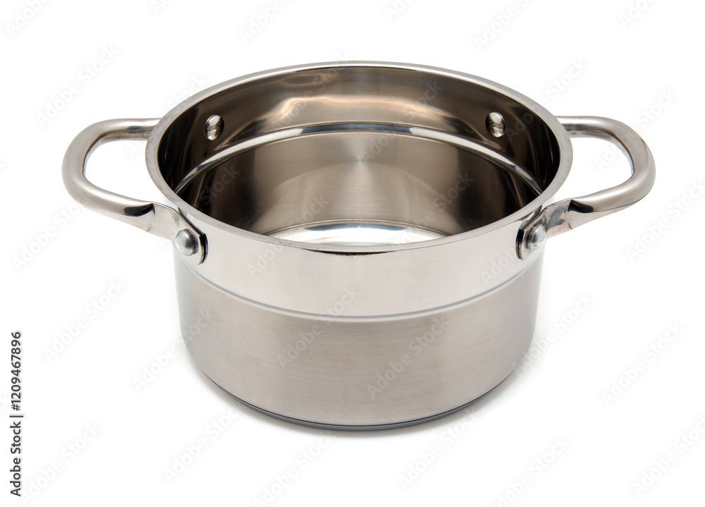 stainless pan isolated on white background stainless pan isolated on white background