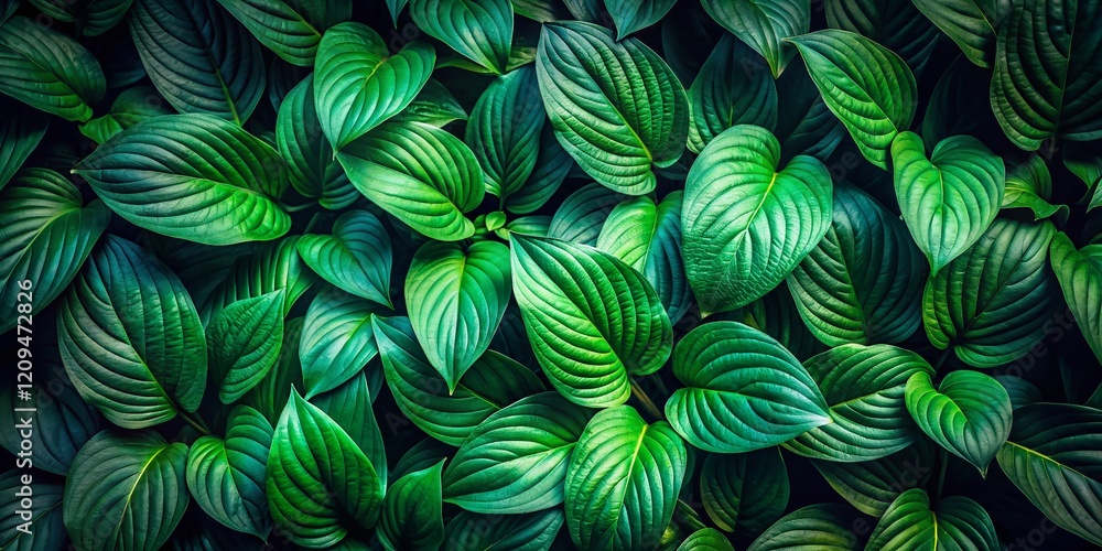 Lush Green Leaves Eco-Friendly Background with Text Space - Nature Ecology Image Lush Green Leaves Eco-Friendly Background with Text Space - Nature Ecology Image