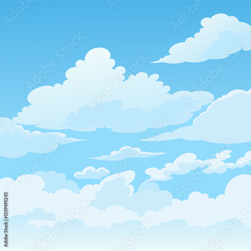 blue sky with clouds