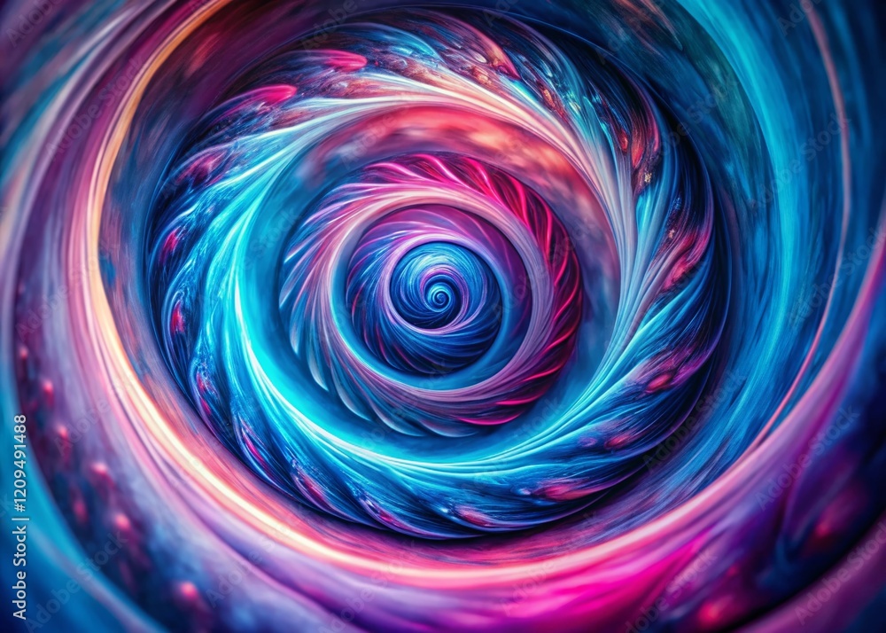 Abstract Spiral Art: Blue Pink Swirl Design, Colorful Background Texture Abstract Spiral Art: Blue Pink Swirl Design, Colorful Background Texture