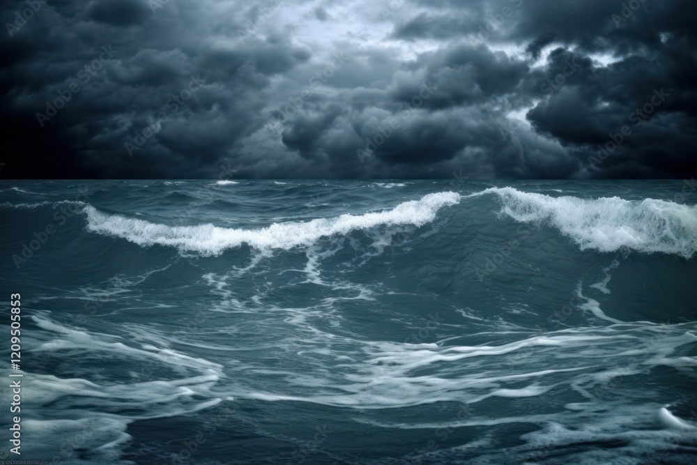 Fototapeta premium Storm ocean outdoors nature