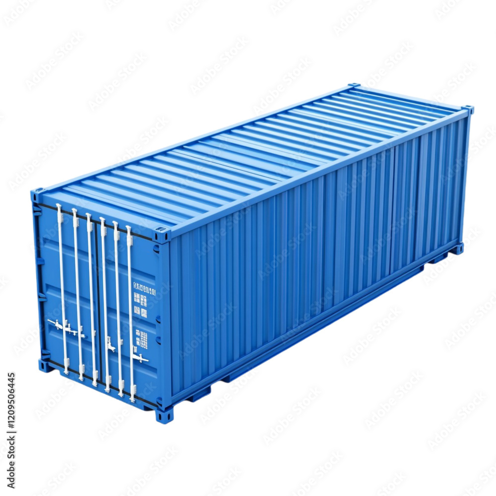 Blue Cargo Shipping Container Global Trade Logistics, Blue Cargo Shipping Container Global Trade Logistics,