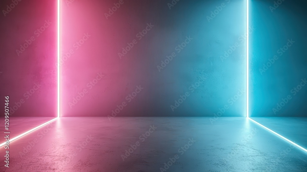 Neon Light Background with Pink and Blue Glow Neon Light Background with Pink and Blue Glow