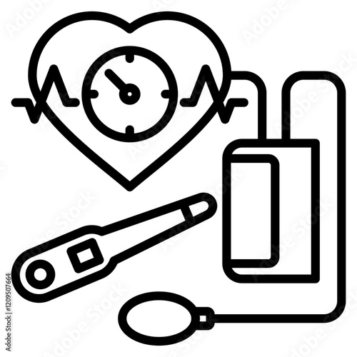vital sign single icon