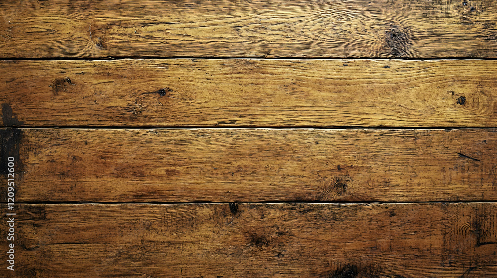 Naklejka premium Rustic Brown Wooden Planks Texture, background, aged, old, weathered, grain