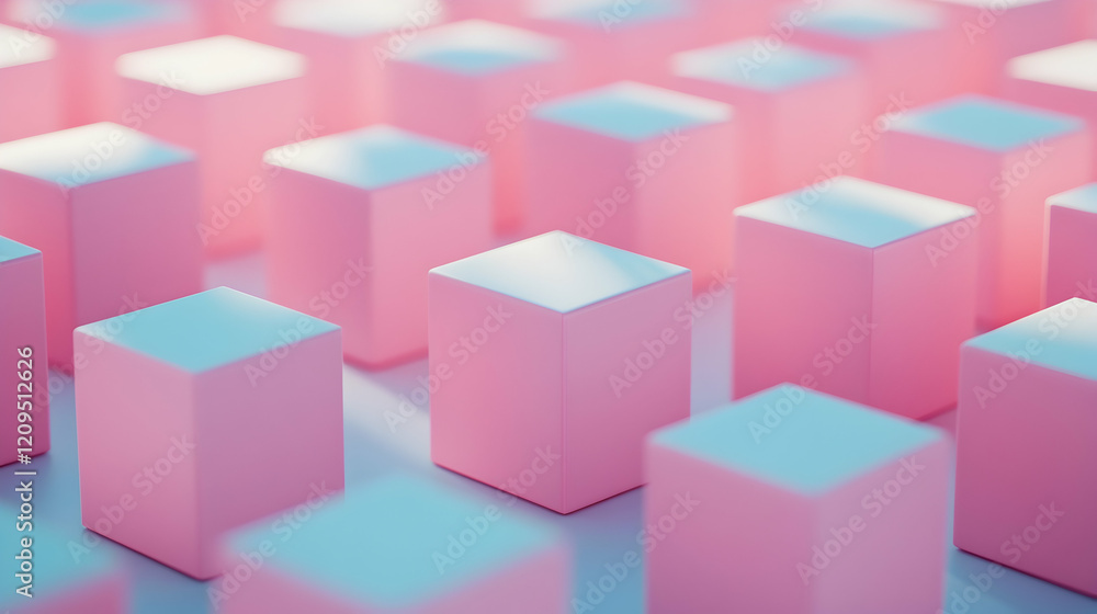 Pink Cubes Abstract Background, texture, pattern, geometric, shapes, design Pink Cubes Abstract Background, texture, pattern, geometric, shapes, design