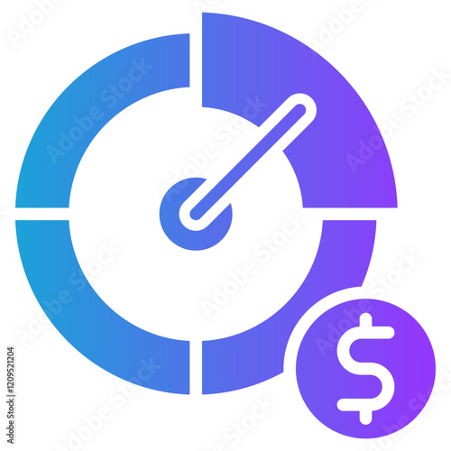 Roi Optimization glyph gradient icon