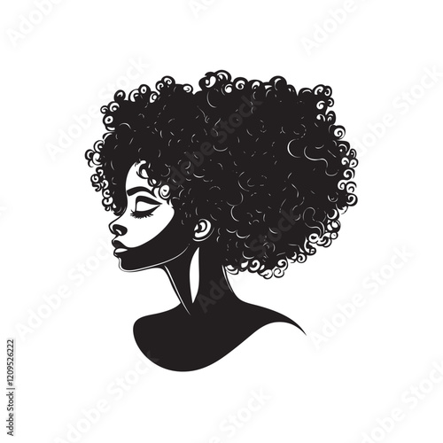 woman with curvy hair