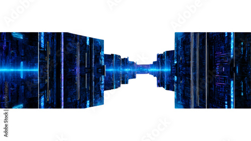 cables connected to the server