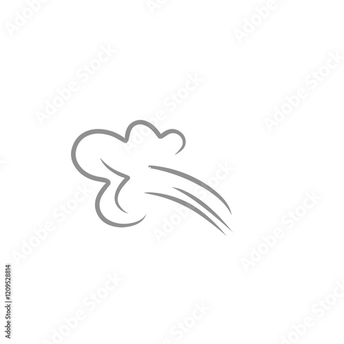 comic cloud fart illustration