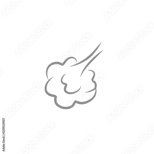 comic cloud fart illustration