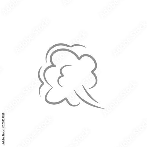 comic cloud fart illustration