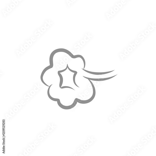 comic cloud fart illustration