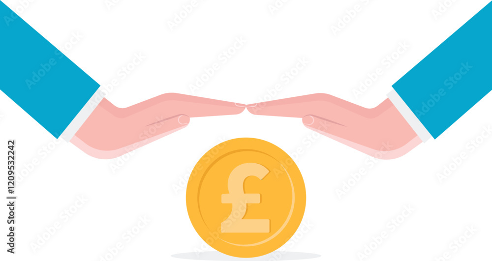 Social media illustration, business concept, web design

