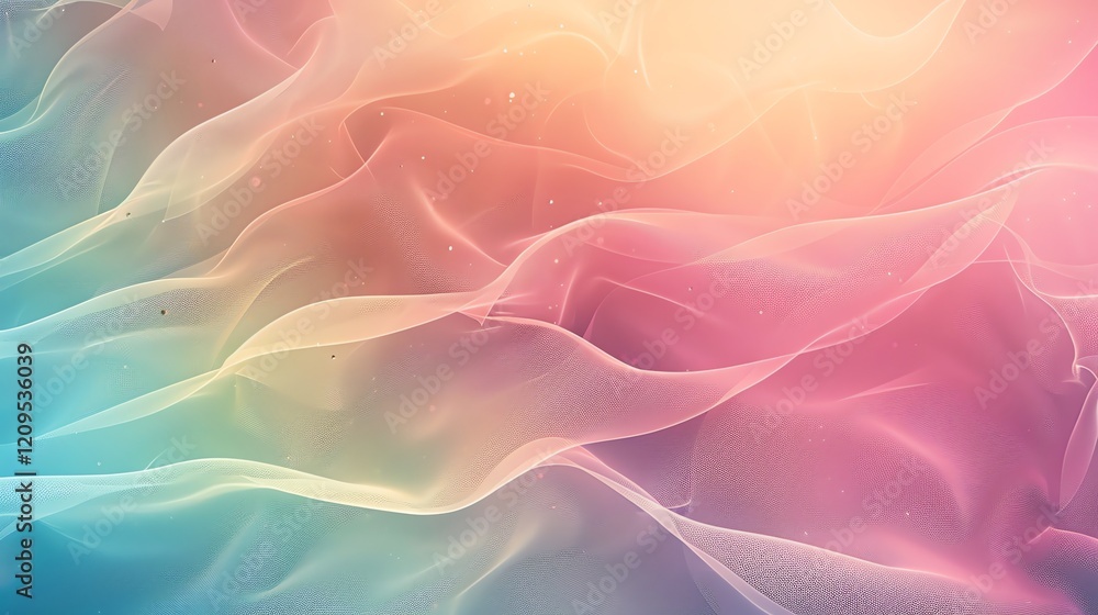 Fototapeta premium Abstract background of colorful wavy fabric.