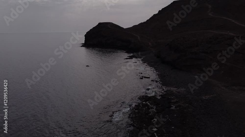 hermoso video de drone de la costa de fuerteventura en las playitas españa