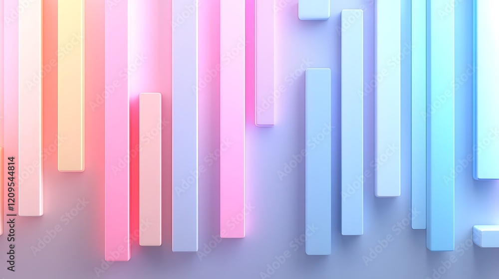 Fototapeta premium Abstract Vertical Lines in Gradient Colors of Pink and Blue Creating a Modern Background for Design Projects