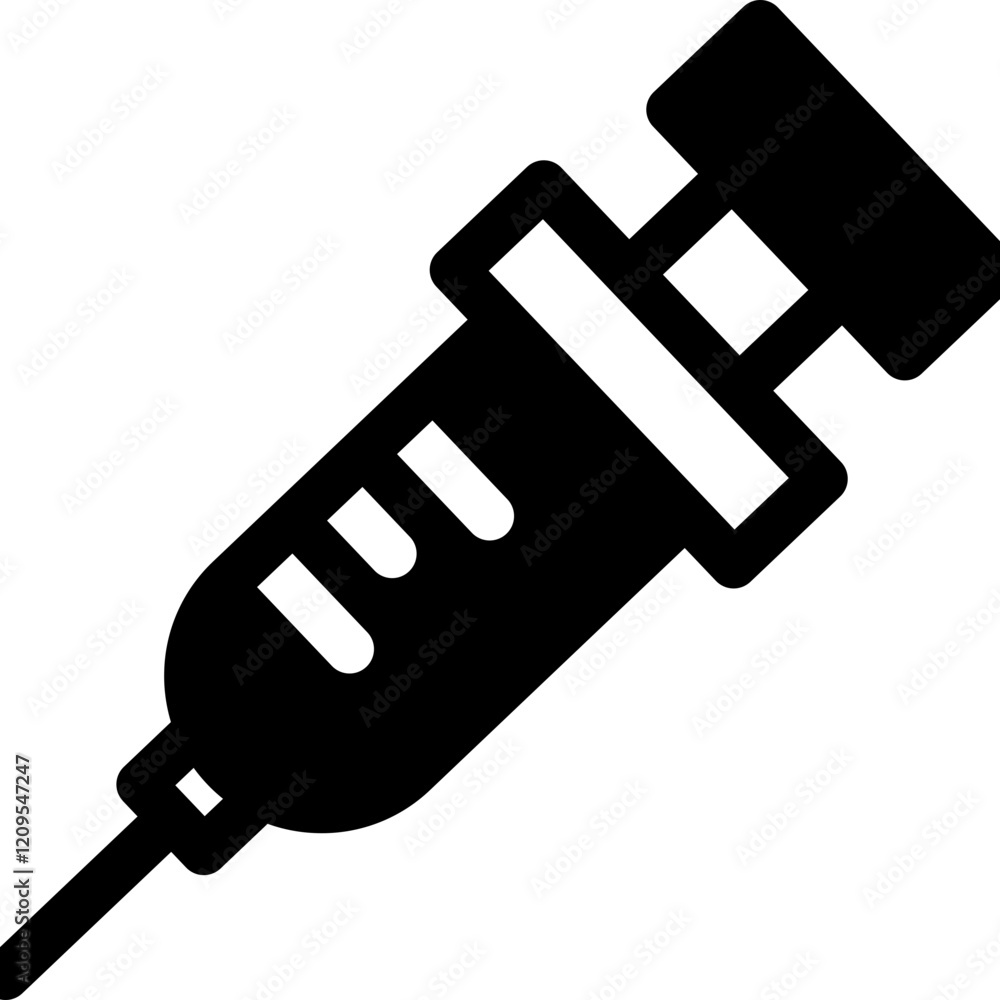 Syringe glyph icon Syringe glyph icon