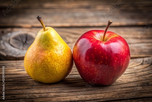 Apple vs Pear: A Proverbial Comparison - High-Resolution Stock Photo