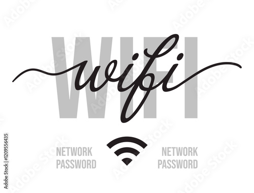 Wifi password sign.
